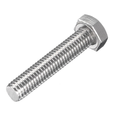 Harfington Uxcell M8x40mm Hex Bolts 304 Stainless Steel Hexagon Left Hand Screw Bolt 2pcs