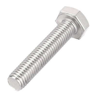 Harfington Uxcell M10x50mm Hex Bolts 304 Stainless Steel Hexagon Left Hand Screw Bolt 2pcs