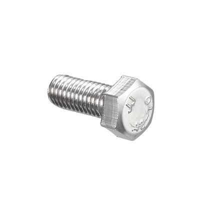 Harfington Uxcell M5x12mm Hex Bolts 304 Stainless Steel Hexagon Screw Bolt 50pcs