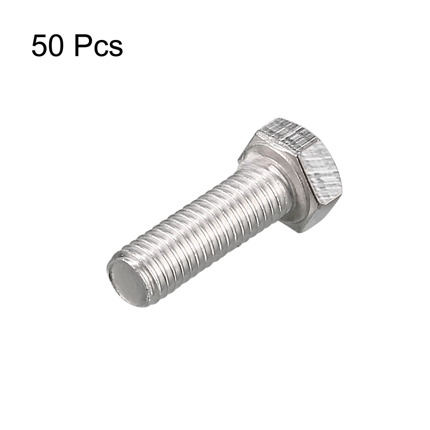 uxcell Uxcell M5x16mm Hex Bolts 304 Stainless Steel Hexagon Screw Bolt 50pcs