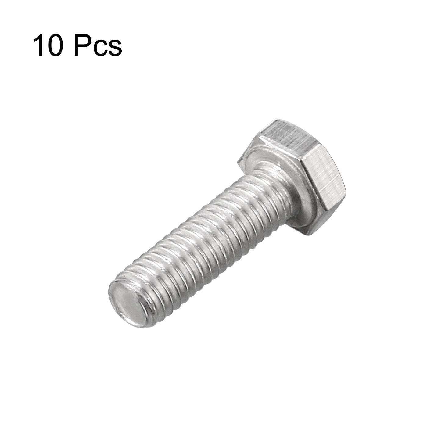 uxcell Uxcell M6x20mm Hex Bolts 304 Stainless Steel Hexagon Screw Bolt 10pcs