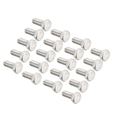 Harfington Uxcell M8x20mm Hex Bolts 304 Stainless Steel Hexagon Screw Bolt 20pcs