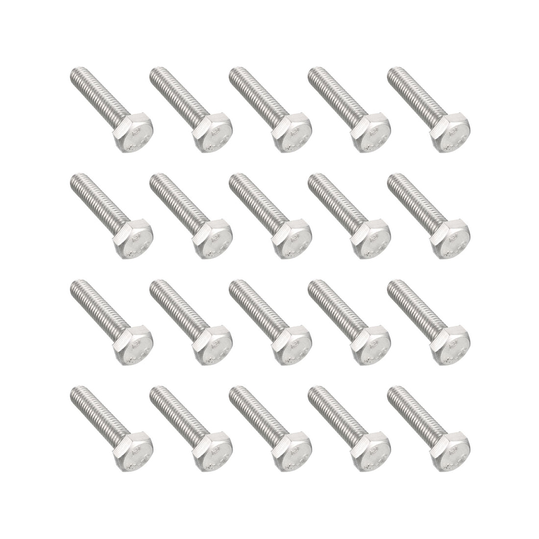 uxcell Uxcell M8x35mm Hex Bolts 304 Stainless Steel Hexagon Screw Bolt 20pcs