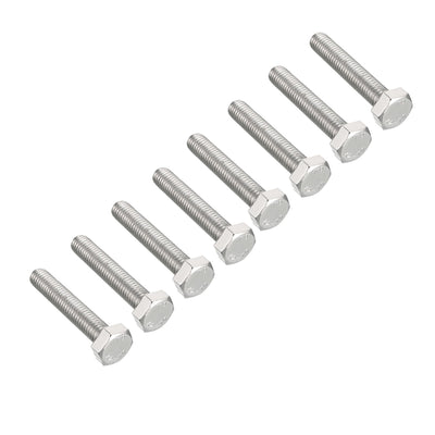 Harfington Uxcell M8x45mm Hex Bolts 304 Stainless Steel Hexagon Screw Bolt 8pcs