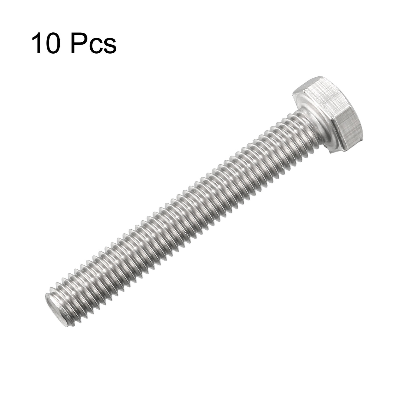 uxcell Uxcell M8x55mm Hex Bolts 304 Stainless Steel Hexagon Screw Bolt 10pcs