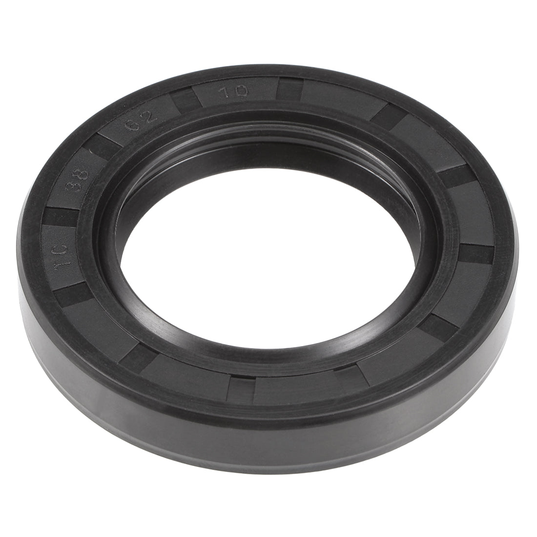 uxcell Uxcell Oil Seal, TC 38mm x 62mm x 10mm, Nitrile Rubber Cover Double Lip
