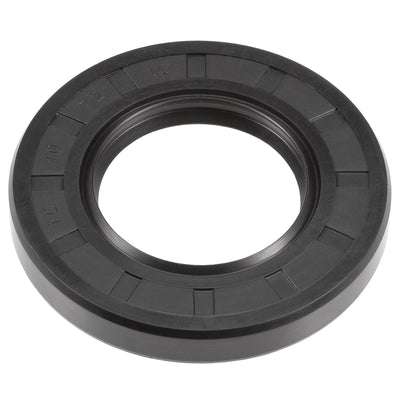 Harfington Uxcell Oil Seal, TC 40mm x 72mm x 10mm, Nitrile Rubber Cover Double Lip