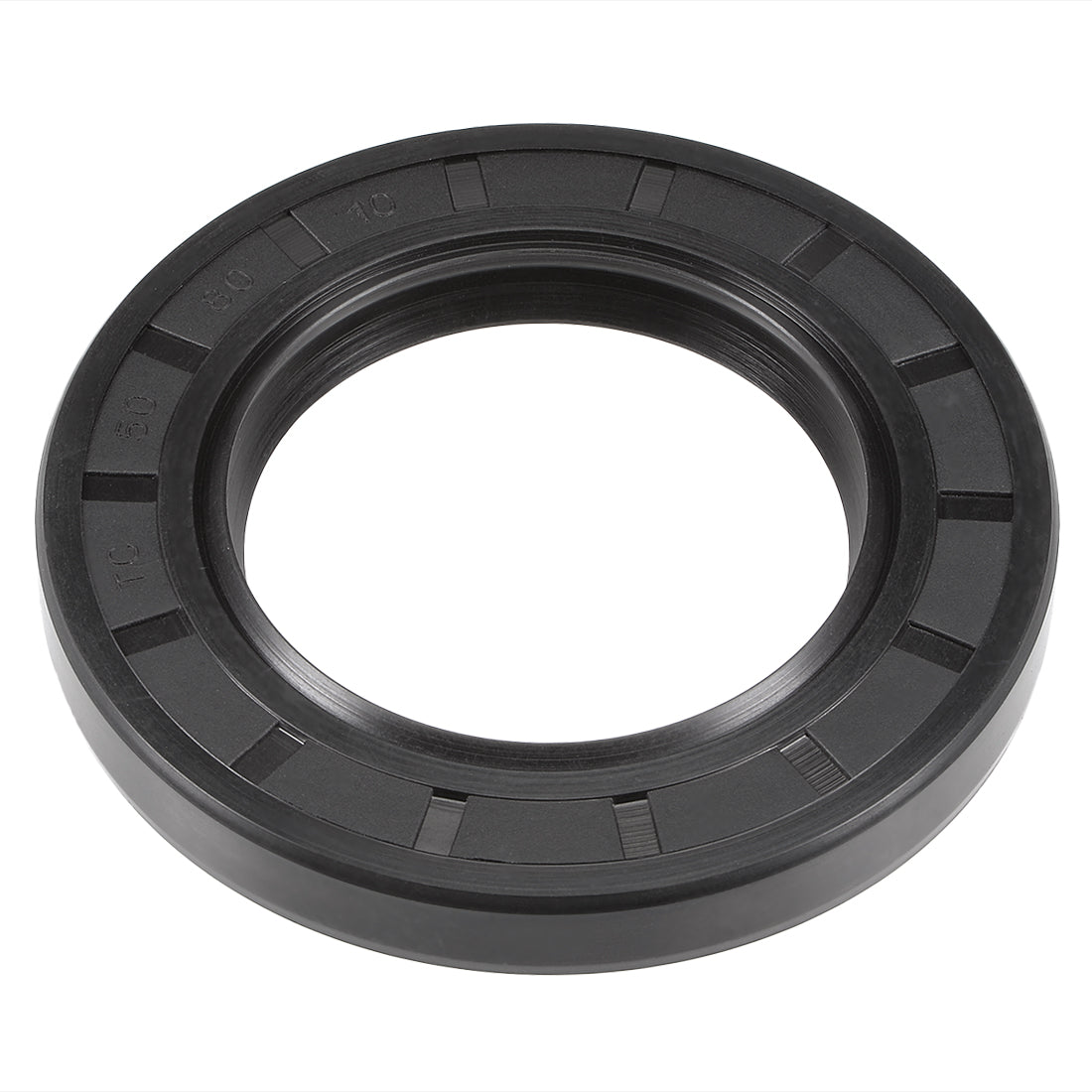uxcell Uxcell Oil Seal, TC 50mm x 80mm x 10mm, Nitrile Rubber Cover Double Lip