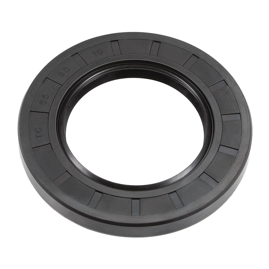 uxcell Uxcell Oil Seal, TC 55mm x 90mm x 10mm, Nitrile Rubber Cover Double Lip