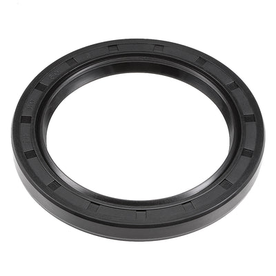 Harfington Uxcell Oil Seal, TC 60mm x 80mm x 8mm, Nitrile Rubber Cover Double Lip
