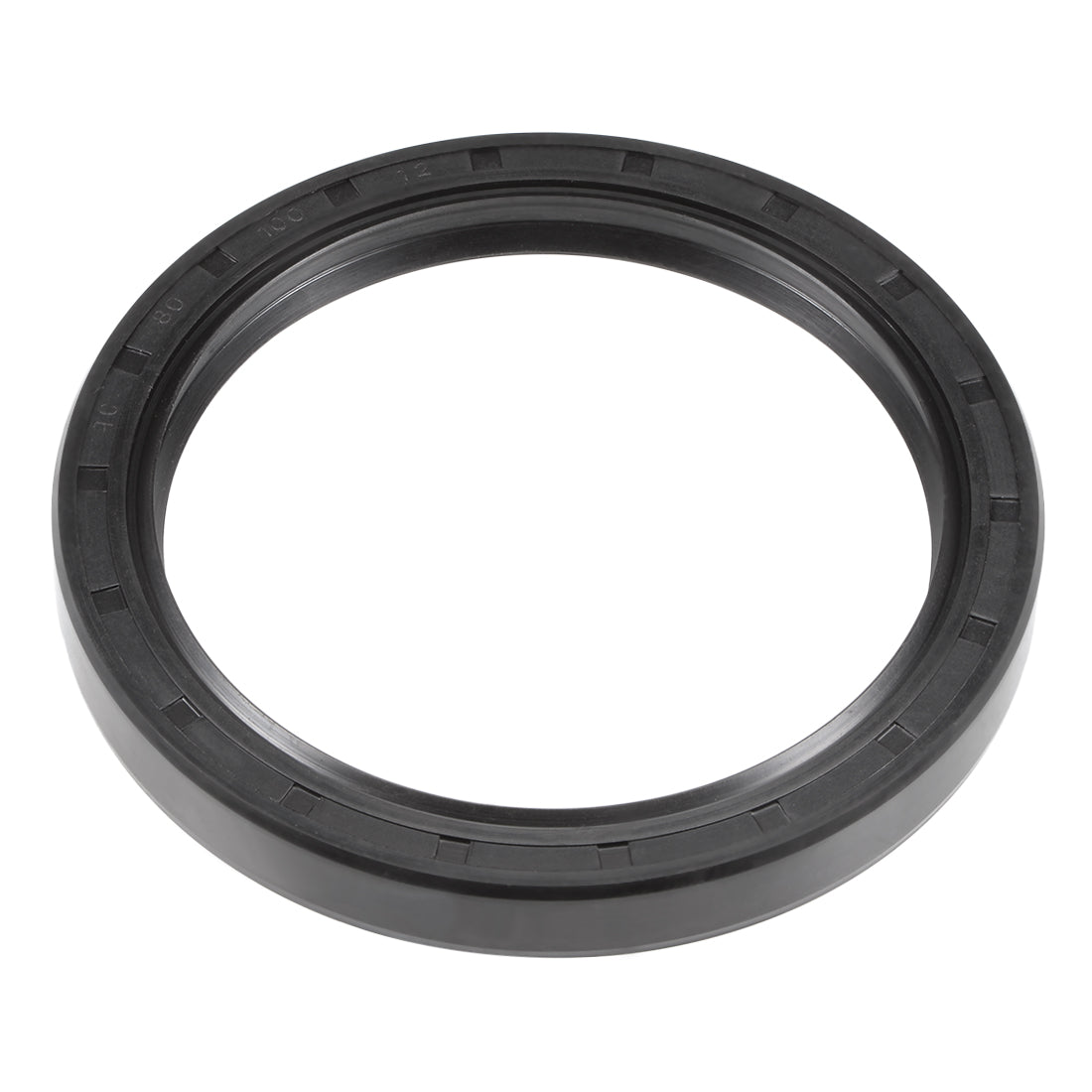 uxcell Uxcell Oil Seal, TC 80mm x 100mm x 12mm, Nitrile Rubber Cover Double Lip