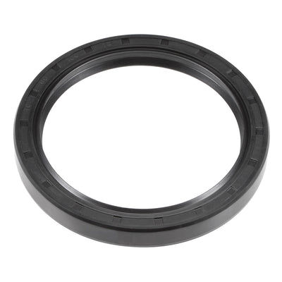 Harfington Uxcell Oil Seal, TC 80mm x 100mm x 12mm, Nitrile Rubber Cover Double Lip