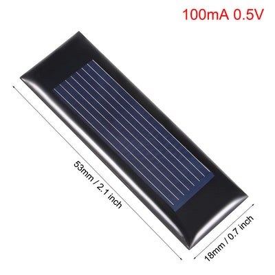 Harfington Uxcell 5Pcs 100mA 0.5V Small Solar Panel Module DIY Polysilicon for Toys Charger