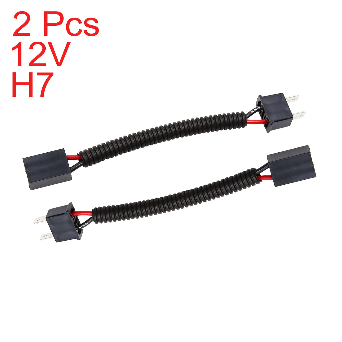 X AUTOHAUX 2pcs DC 12V H7 Light Bulb Wiring Harness Socket Wire