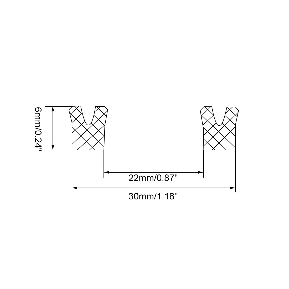 Uxcell Uxcell Hydraulic Seal, Piston Shaft U32i PU Oil Sealing O-Ring, 30mm x 40mm x 6mm