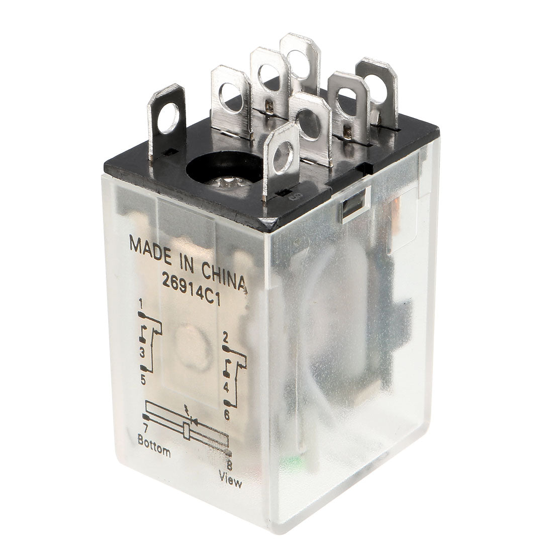 uxcell Uxcell DC12V Spule 8 Pin DPDT elektromagnetisch Allzweck Leistungsrelais JDX-13F de