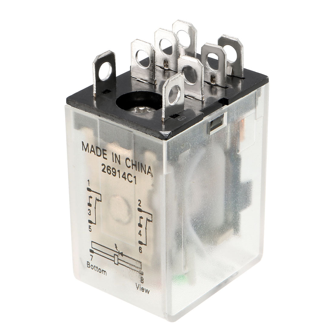 uxcell Uxcell DC12V Spule 8Pin DPDT Elektromagnetisches Leistungsrelais + Sockel Basis JQX-13F de