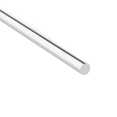 Harfington Uxcell 8mmx250mm Clear Solid Acrylic Round Rod PMMA Bar 2pcs