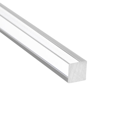 Harfington Uxcell 8mmx8mmx250mm Clear Solid Acrylic Square Rod PMMA Bar 4pcs