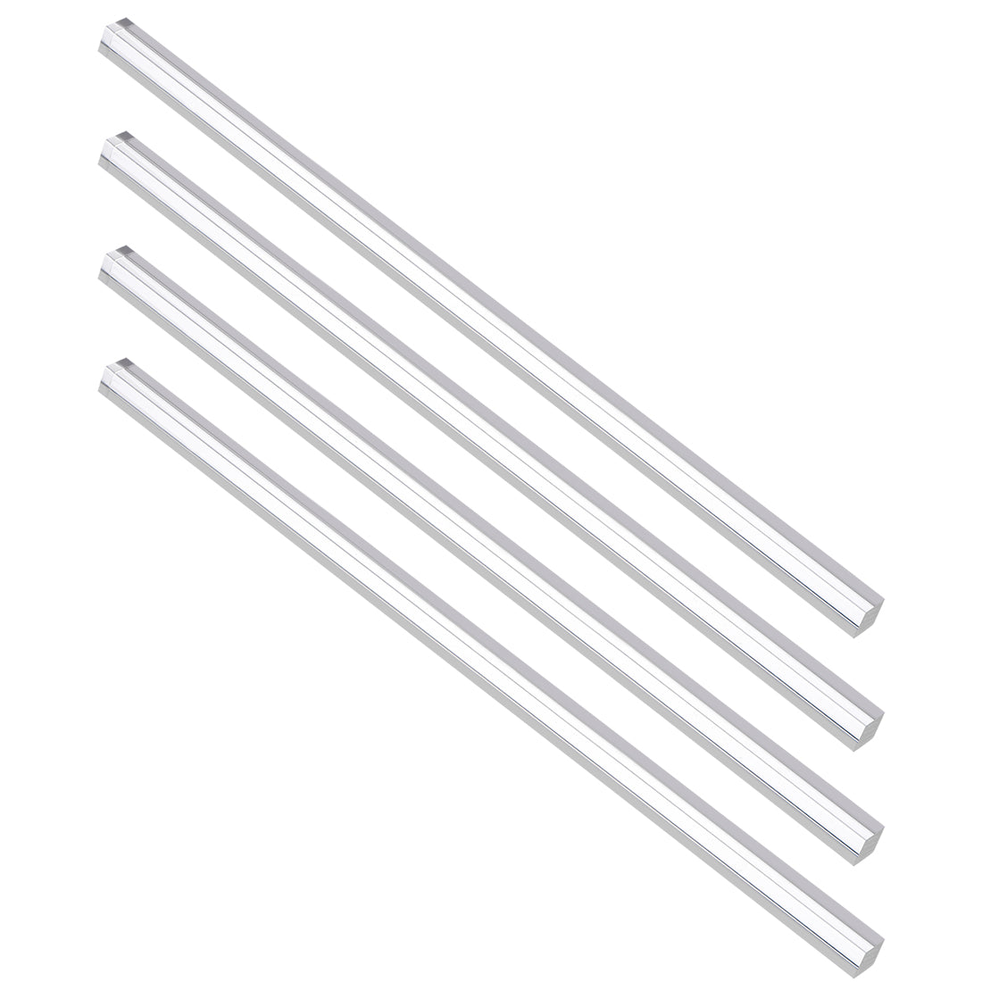 uxcell Uxcell 8mmx8mmx250mm Clear Solid Acrylic Square Rod PMMA Bar 4pcs