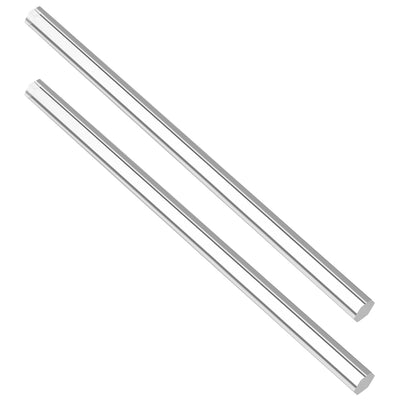 Harfington Uxcell 12mmx12mmx250mm Clear Solid Acrylic Hexagon Rod PMMA Bar 2pcs