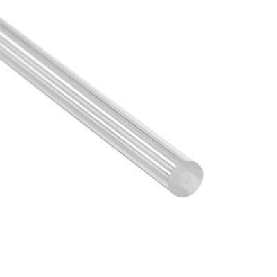 Harfington Uxcell 8mmx250mm Straight White Line Solid Acrylic Round Rod PMMA Bar