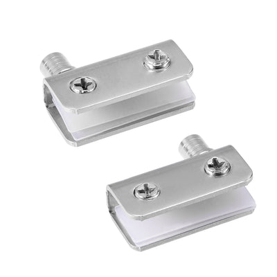 Harfington Stainless Steel Brushed Glass  Silver Tone Door Hinge