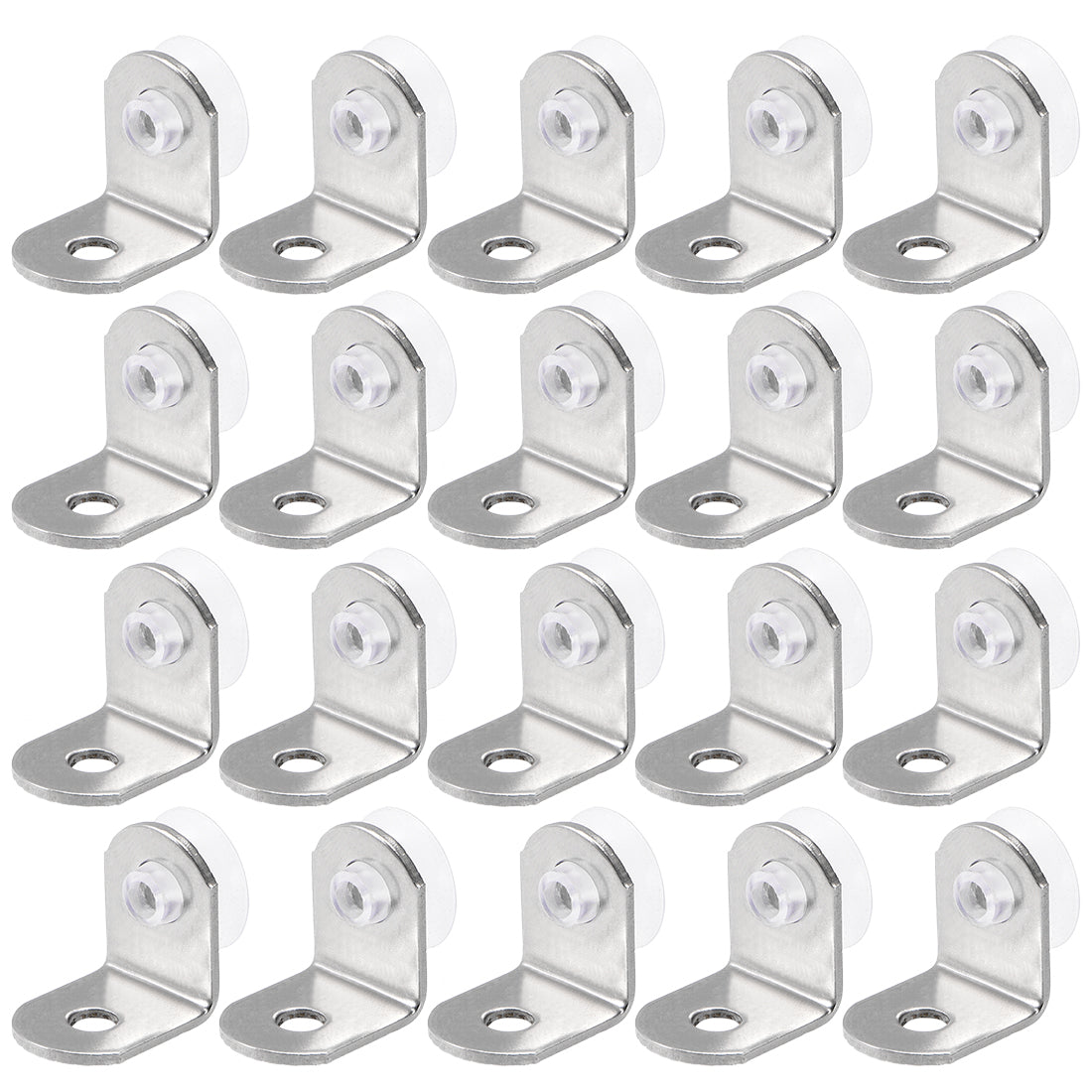 uxcell Uxcell Shelf Support Pegs Glass Bracket Stainless Stell Nail Panel Pallet Holder 12mmx12mmx15mm, 20pcs