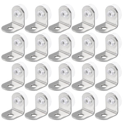 Harfington Uxcell Shelf Support Pegs Glass Bracket Stainless Stell Nail Panel Pallet Holder 12mmx12mmx15mm, 20pcs