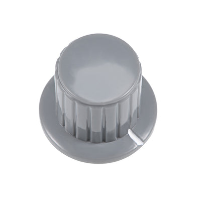 Harfington Uxcell 10Pcs 6mm Insert Shaft 25x19.5mm Plastic Potentiometer Rotary Knob Grey