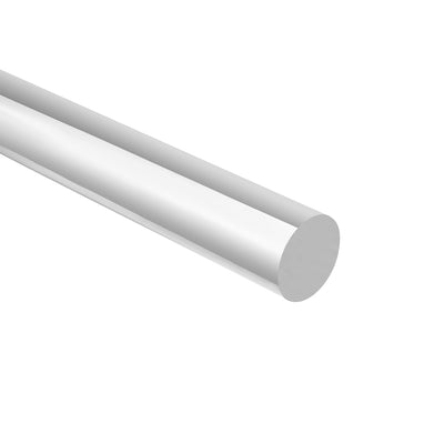 Harfington Uxcell 6mmx500mm Round Shape Solid Acrylic Rod PMMA Extruded Bar Clear 2Pcs