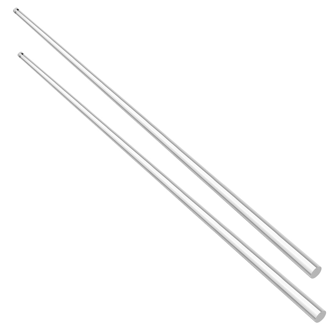 uxcell Uxcell 6mmx500mm Round Shape Solid Acrylic Rod PMMA Extruded Bar Clear 2Pcs