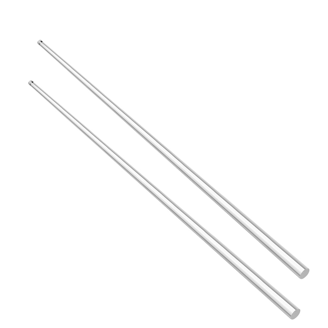 uxcell Uxcell 5mmx500mm Round Shape Solid Acrylic Rod PMMA Extruded Bar Clear 2Pcs