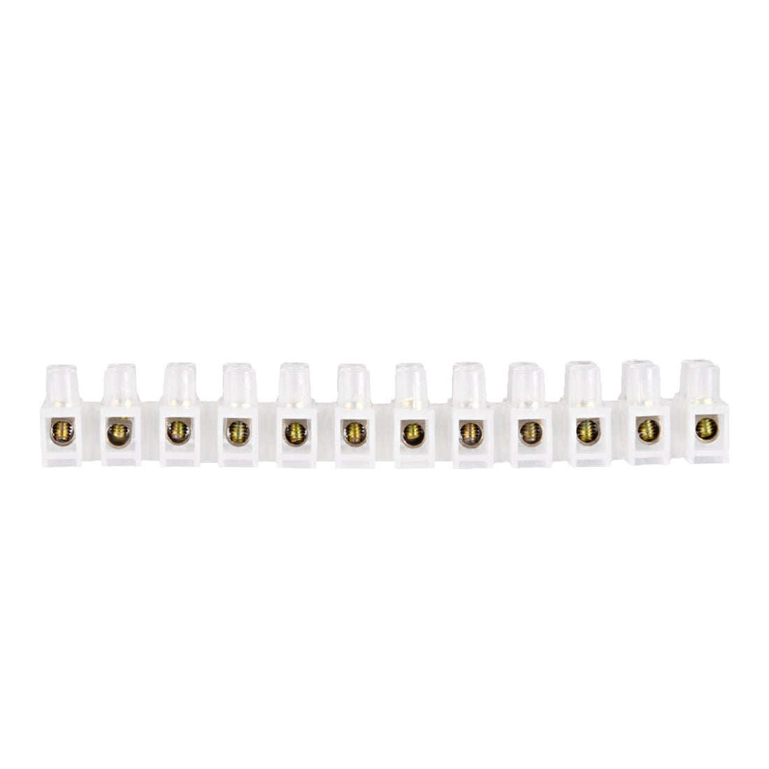 uxcell Uxcell Terminal Block , 20A 12 Position Dual Row Type H Wire Connector Screw Terminal Barrier Strip , Pack of 3