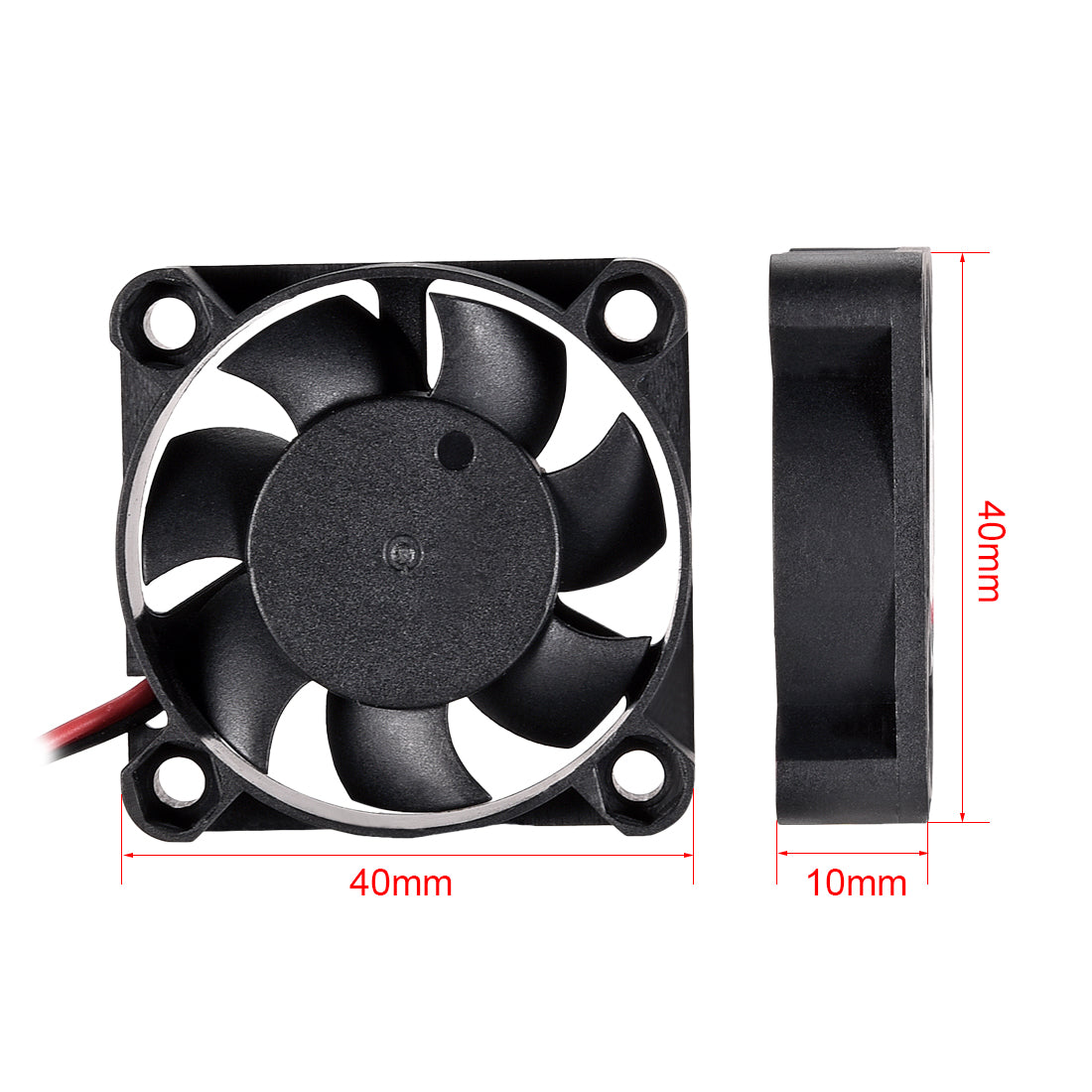 uxcell Uxcell SNOWFAN Authorized 40mm x 40mm x 10mm 24V Brushless DC Cooling Fan #0339