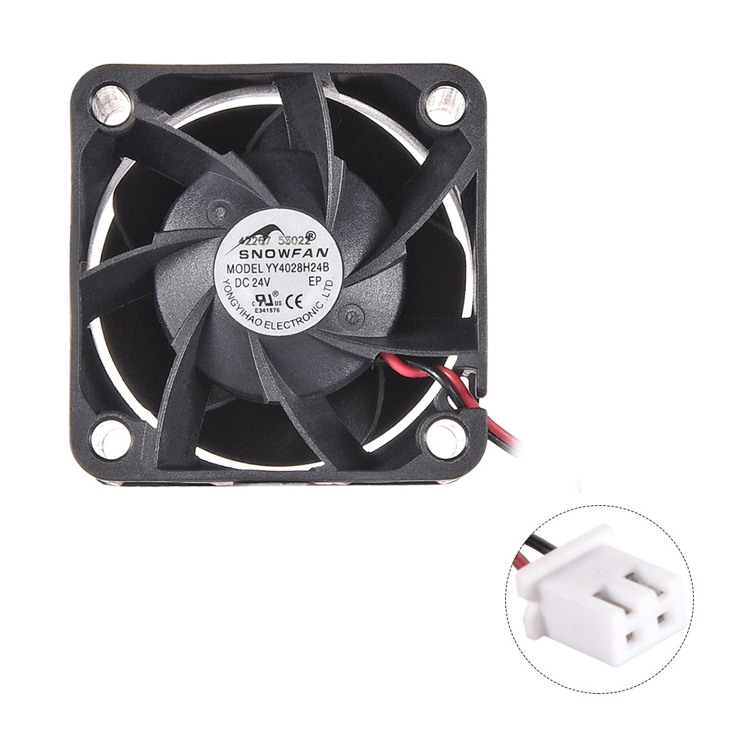 uxcell Uxcell SNOWFAN autorisierte 24V 24V Bürstenlose DC Kühlung Lüfter #0372 40mmx40mmx28mm