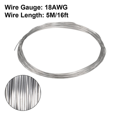 Harfington Uxcell 1mm 18AWG Heizwiderstand Kabel Nichrome Drähte für Heizelemente 16ft de