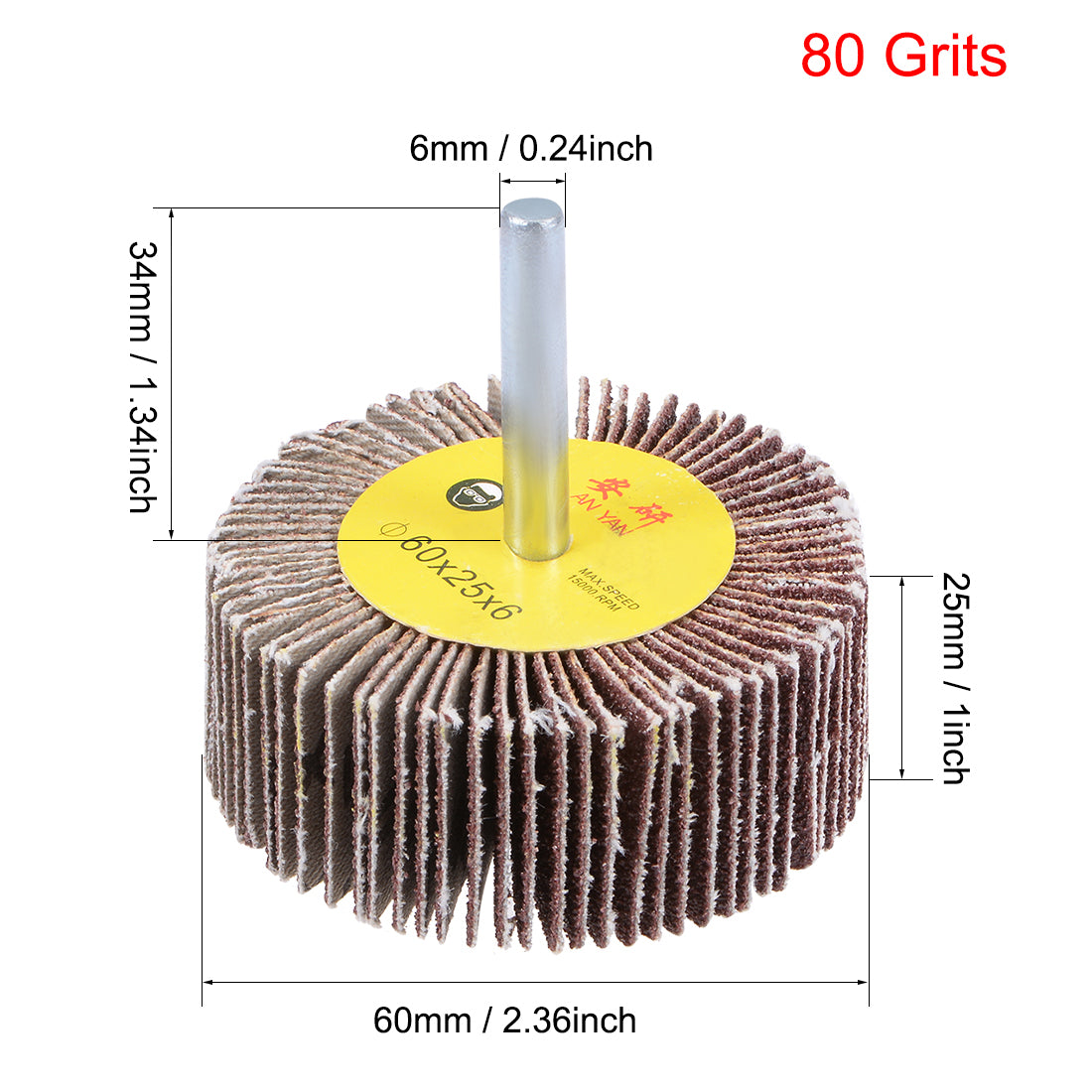 Harfington Flap Wheels, Shank Mounted Sanding Abrasive Wheel