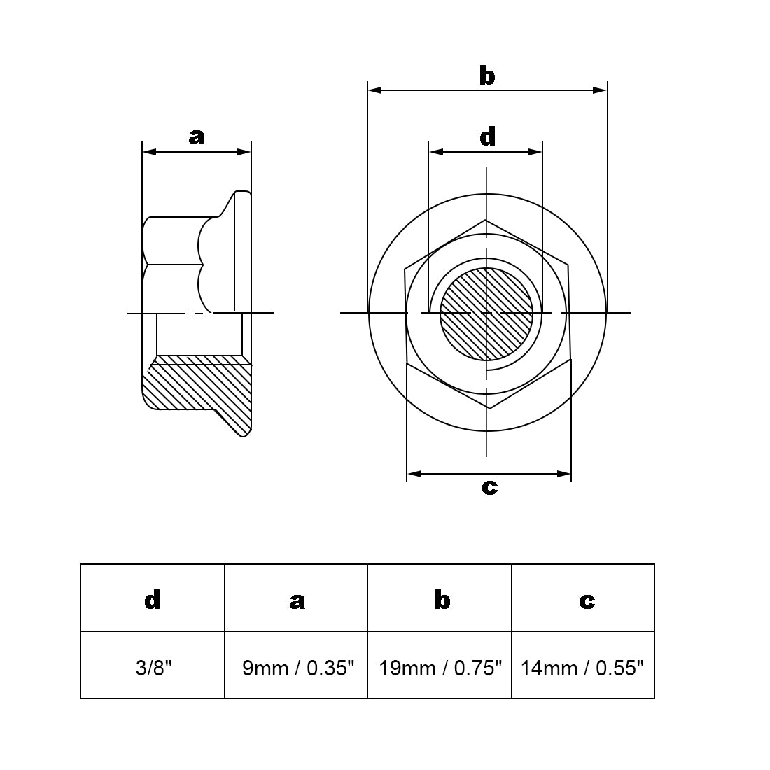 uxcell Uxcell 40Stk.3/8 16 Gezackten Flansch Hexagon Sperren Nuss Karbon Stahl de