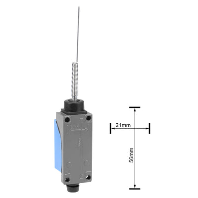 Harfington Uxcell ME-8169 Cat Whisker Flexible Coil Spring Momentary Limit Switch 1NC+1NO 3Pcs