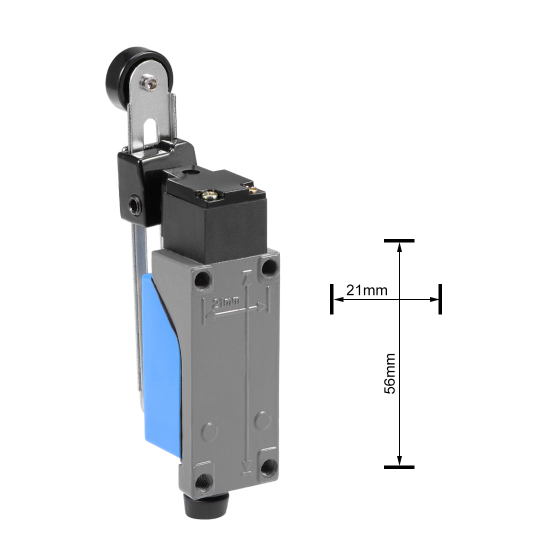 uxcell Uxcell ME-8108 Adjustable Roller Lever Arm Momentary Limit Switch 1NC+1NO