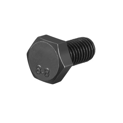 Harfington Uxcell M8x16mm Hex Head Screw Bolts Fastener Grade 8.8 Carbon Steel Black 40pcs