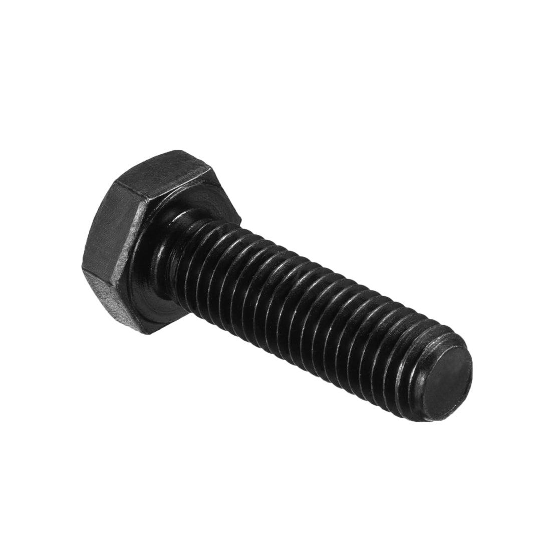 uxcell Uxcell M10x35mm Hex Head Screw Bolts Fastener Grade 8.8 Carbon Steel Black 15pcs