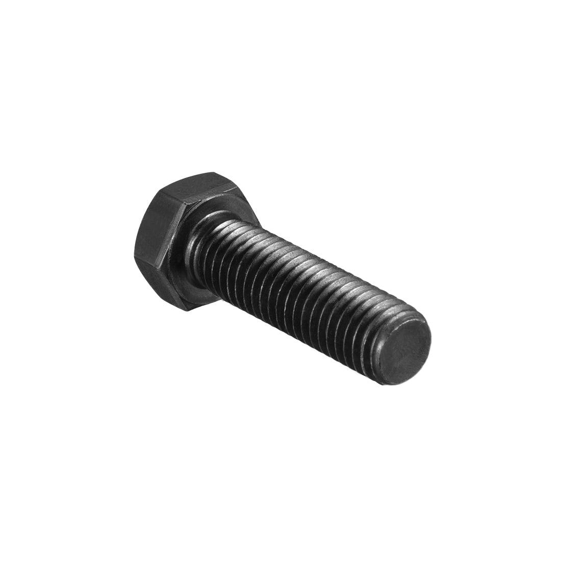 uxcell Uxcell M12x40mm Hex Head Screw Bolts Fastener Grade 8.8 Carbon Steel Black 10pcs