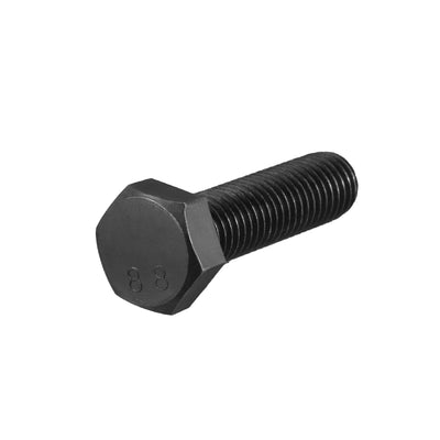 Harfington Uxcell M12x40mm Hex Head Screw Bolts Fastener Grade 8.8 Carbon Steel Black 10pcs