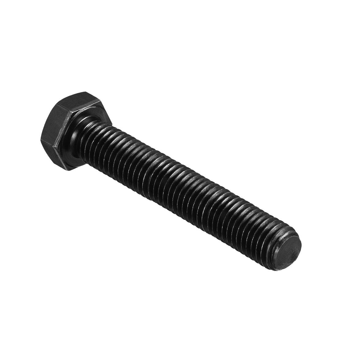 uxcell Uxcell M14x100mm Hex Head Screw Bolts Fastener Grade 8.8 Carbon Steel Black 2pcs