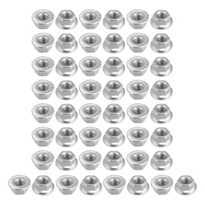 Harfington 316 Stainless Steel Silver Tone Hex Flange Nut