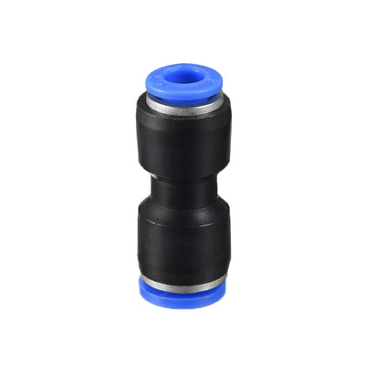 Harfington Uxcell Push to Connect Fittings Tube Connect 5/16" -15/64" Straight OD Push Fit Fittings Tube Fittings Push Lock Blue 2pcs