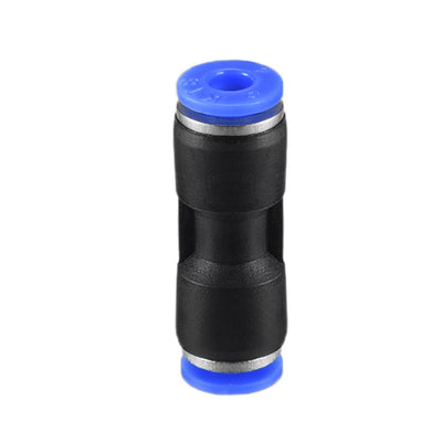 Harfington Uxcell 4pcs Push to Connect Fittings Tube Connect  4mm or 5/32" Straight OD Push Fit Fittings Tube Fittings Push Lock Blue