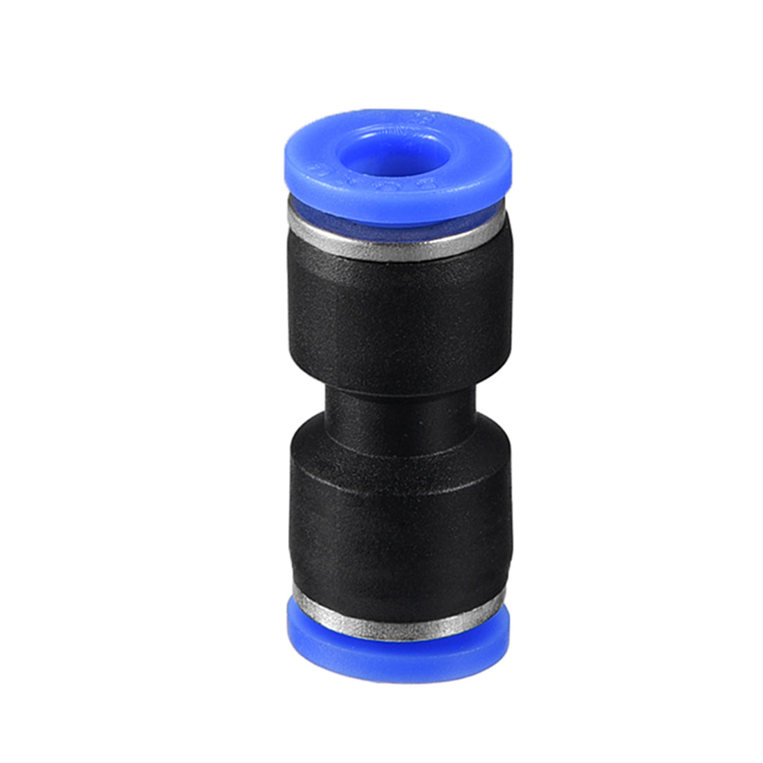 uxcell Uxcell 20pcs Push to Connect Fittings Tube Connect  6mm or 15/64" Straight OD Push Fit Fittings Tube Fittings Push Lock Blue